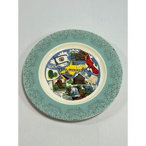 Collector 10" West Virginia Landmark Souvenir Plate No Chips Rare Vintage MCM‎